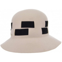 Stoffa Wool Cloche Hat Sand - Seeberger