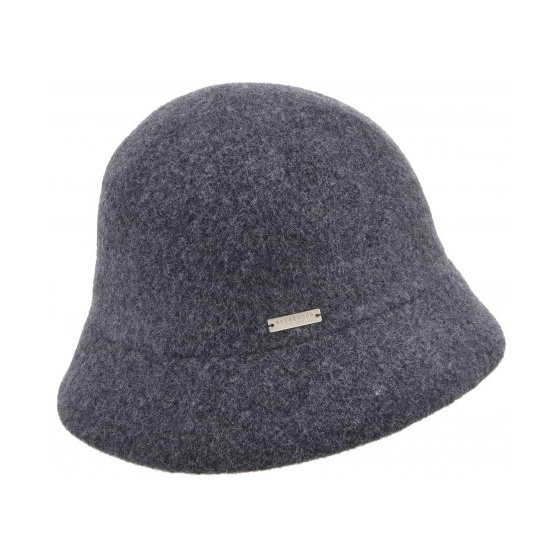 Eva Wool Cloche Hat Anthracite - Seeberger