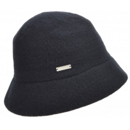 Eva Wool Cloche Hat Black - Seeberger