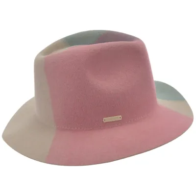 Chapeau Fedora Mila Feutre Coloré - Seeberger