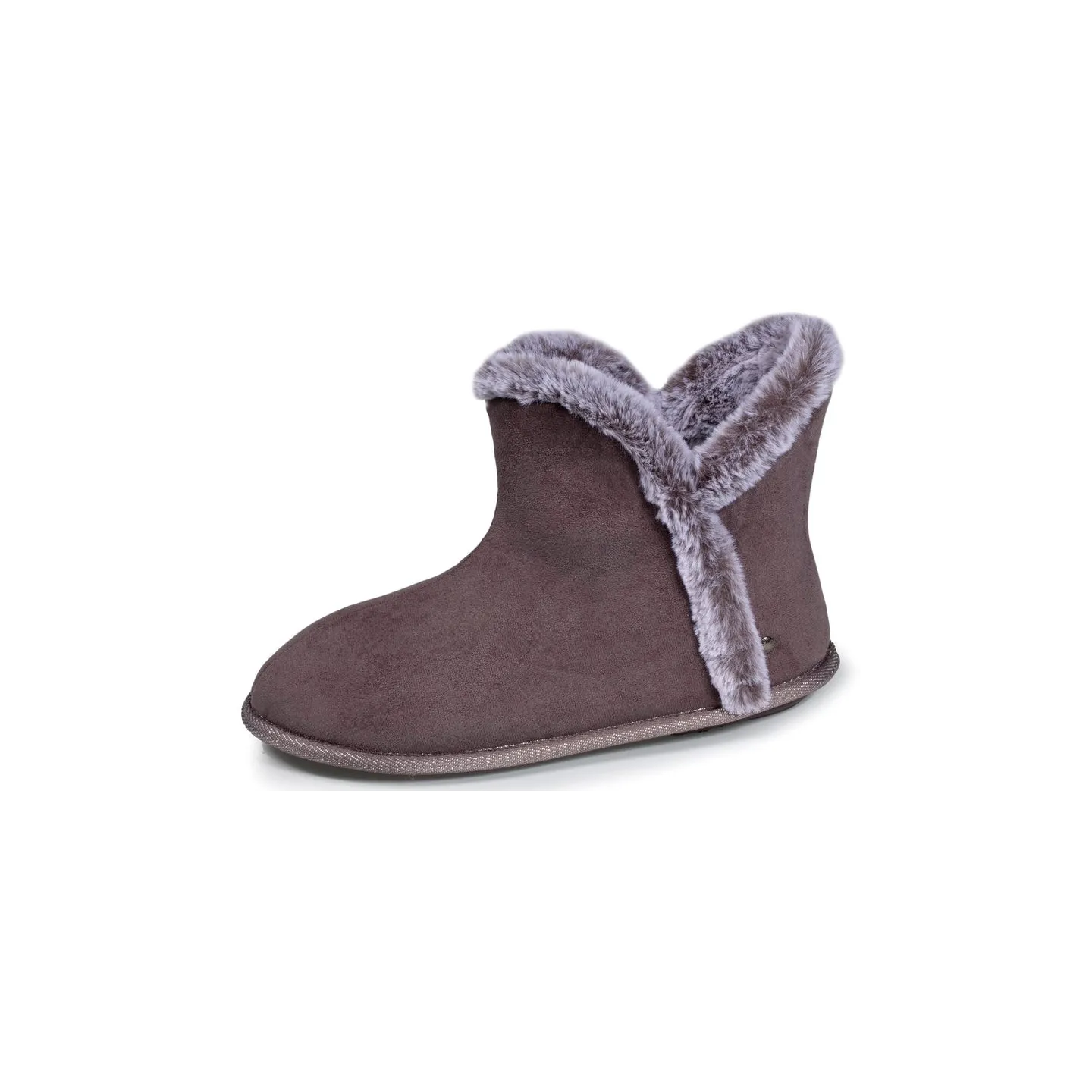 Chaussons Bottillons Femme Gris - Isotoner