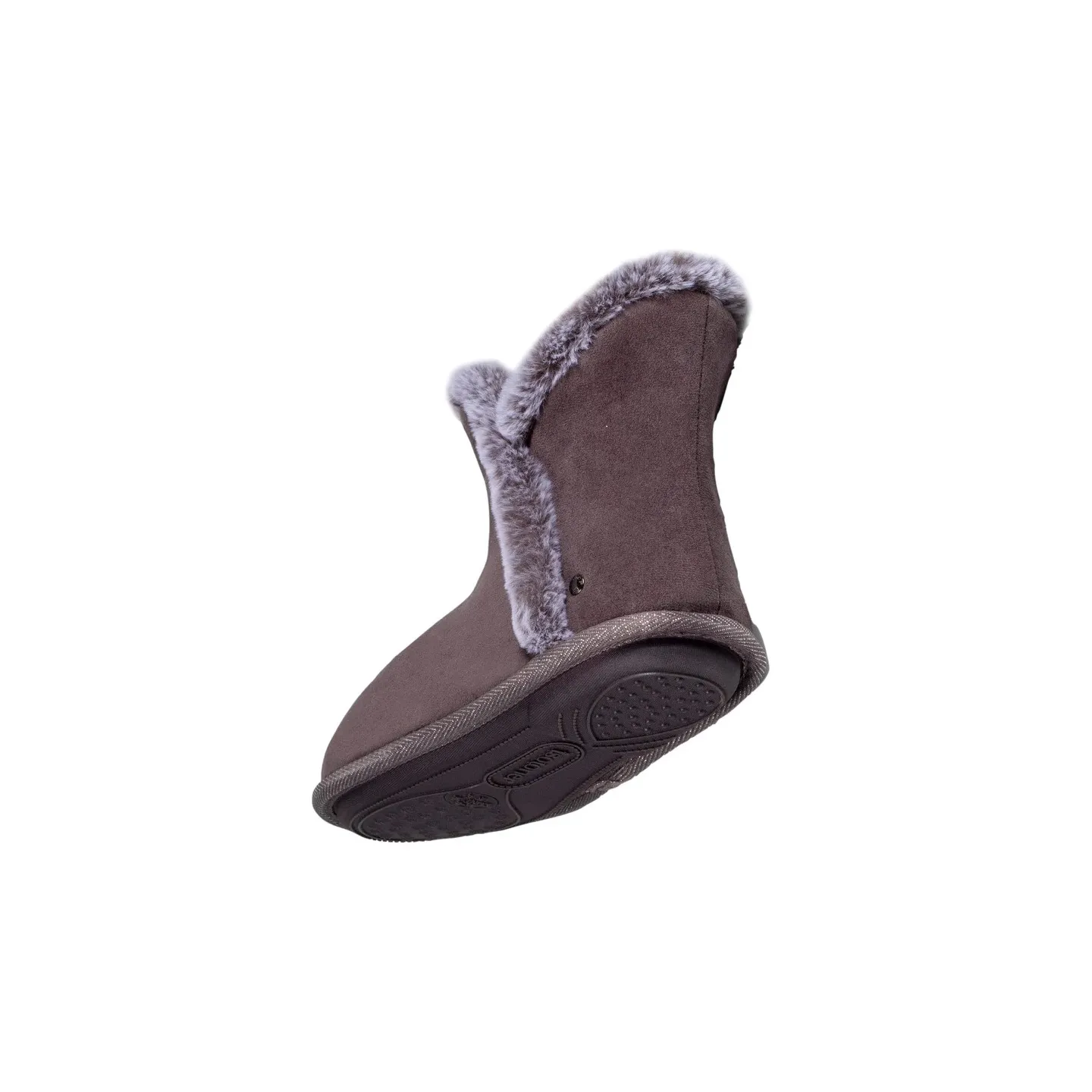 Chaussons Bottillons Femme Gris - Isotoner  Reference : 19035| Chapellerie Traclet