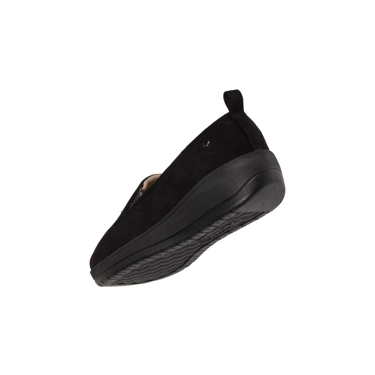 Chaussons Mocassins Femme Semelle EVERYWEAR™ Noir - Isotoner  Boutique Traclet Reference : 19037| Chapellerie Traclet