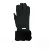 Women's Black Sheepskin Gloves - Seeberger Brown Reference: 19039 | Chapellerie Traclet