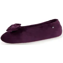 Women's Eggplant Bow Ballet Slippers - Isotoner Traclet Boutique Reference: 19044| Traclet Hat Shop
