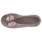 Chaussons Ballerines Femme Nœud Taupe - Isotoner