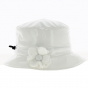 Carole patent rain hat with flowers