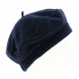 Blue Polar Fleece Basque Beret - Traclet