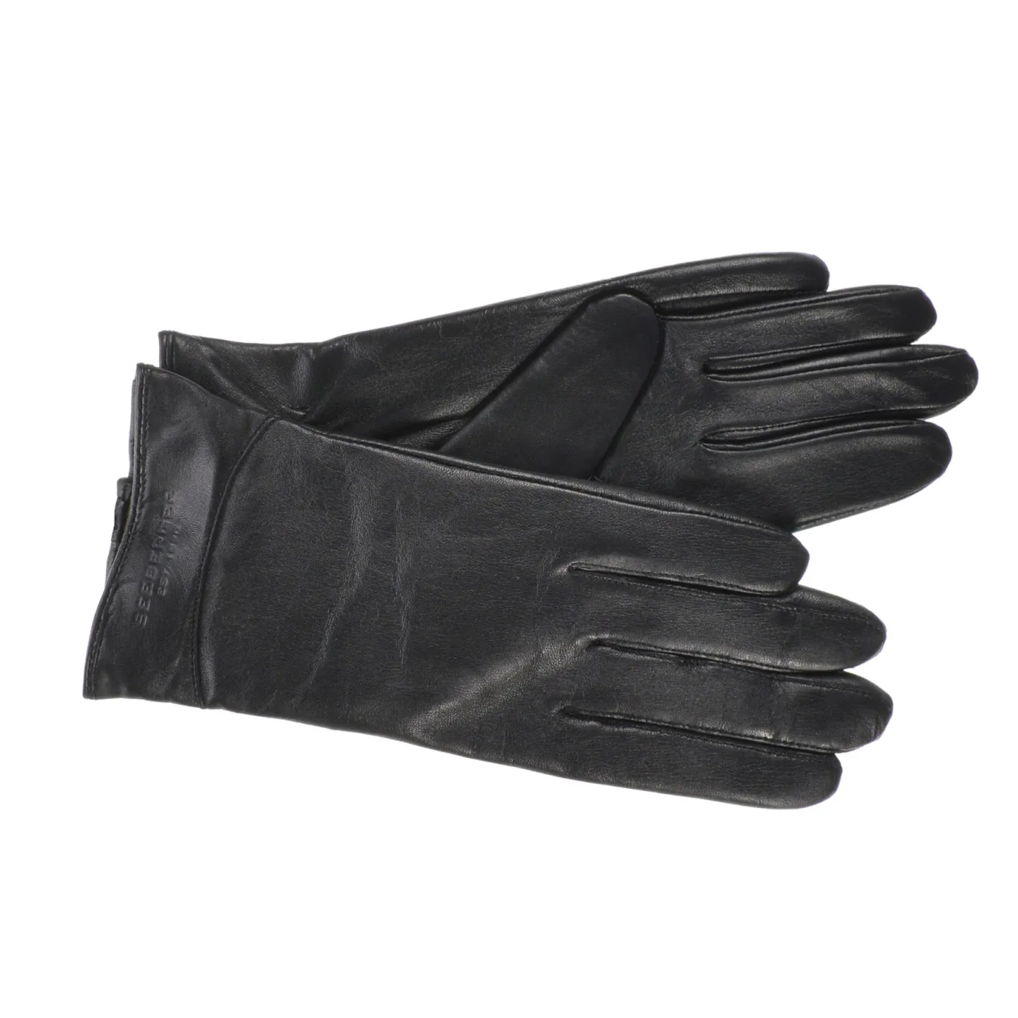 Gants Femme Cuir Mouton Noir - Seeberger Reference : 19054 | Chapellerie Traclet