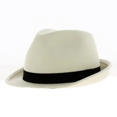 Chapeau Trilby Blanc - Traclet Reference : 4510 | Chapellerie Traclet