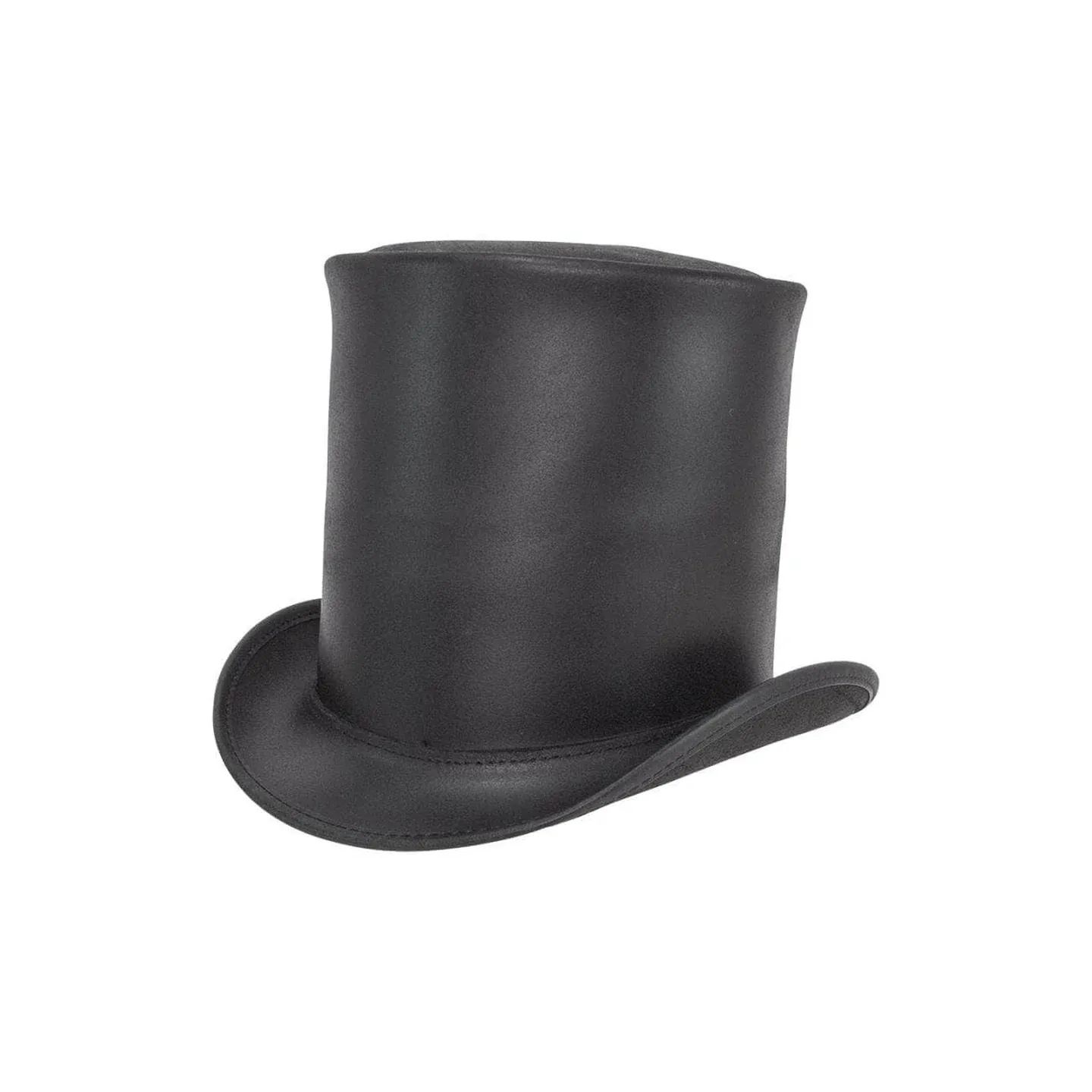 Chapeau haut de forme 17cm Cuir Noir - American Hat makers