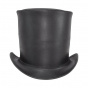 Top hat 17cm Black Leather - American Hat makers