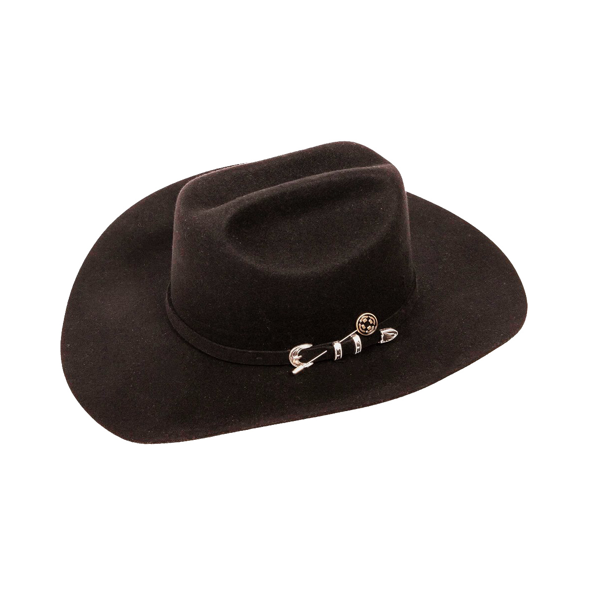 Western Cattleman Hat Black Wool Felt - American Hat makers Reference ...