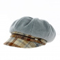 Beige Fleece Newsboy Cap - Traclet