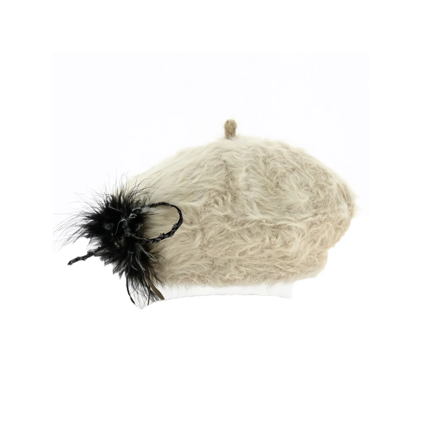 Béret Angora Charme Beige - Traclet Reference : 19068 | Chapellerie Traclet