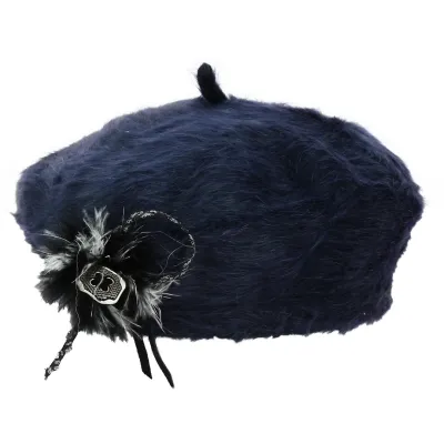 Béret Angora Charme Marine - Traclet Reference : 19070 | Chapellerie Traclet