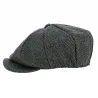 Casquette Hatteras Rayures Gris - Traclet Reference : 19073 | Chapellerie Traclet