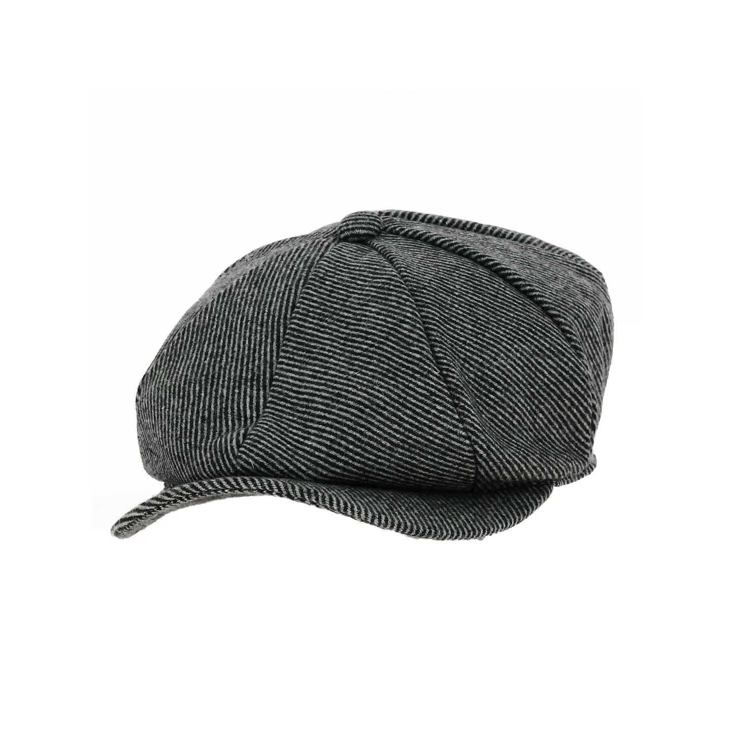 Casquette Hatteras Rayures Gris - Traclet Reference : 19073 | Chapellerie Traclet