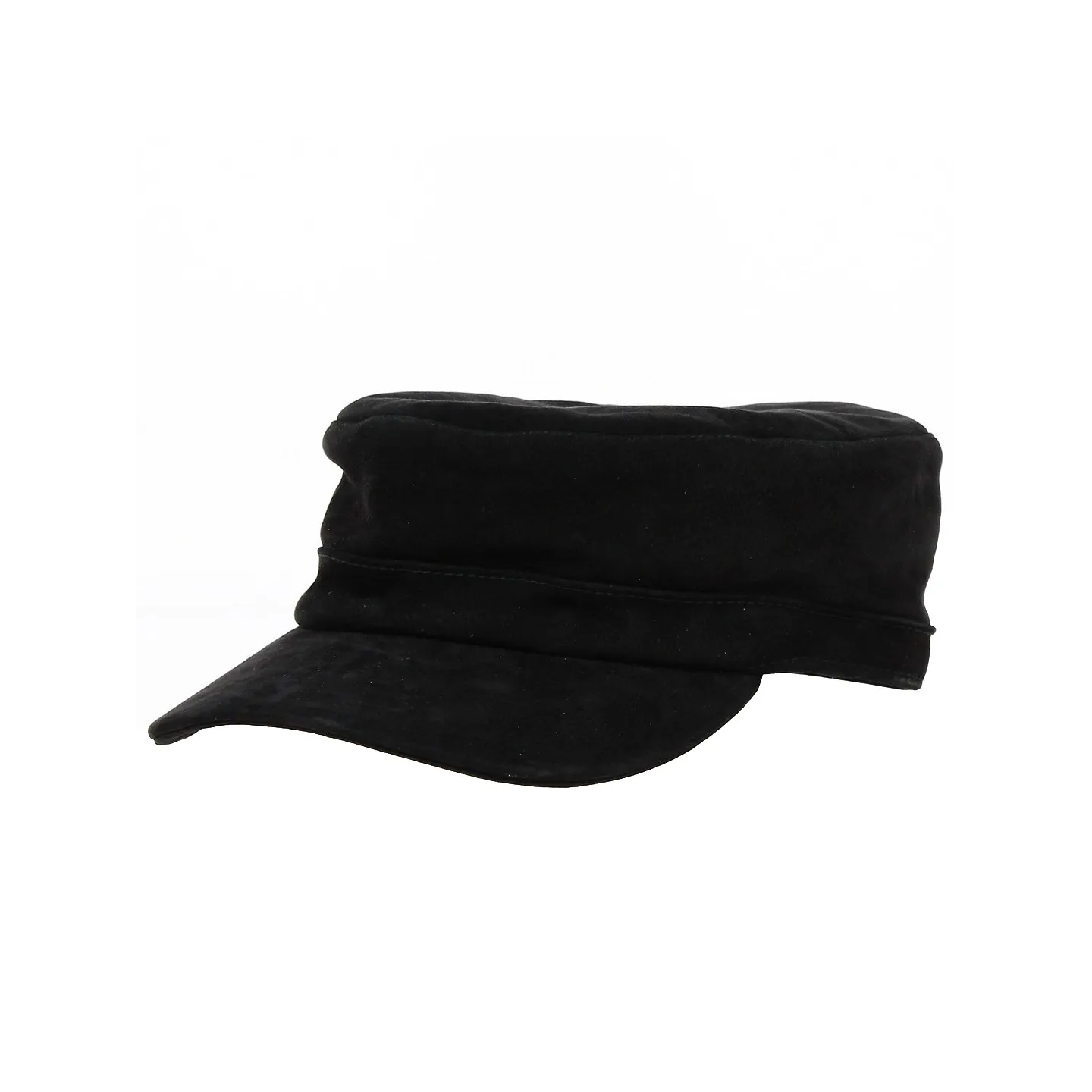 Black Leather Cuban Cap - City Sport Reference: 16527