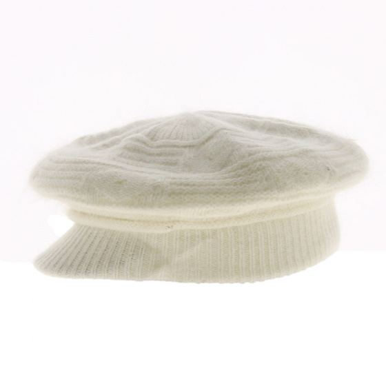 Cream Angora Cap - Traclet