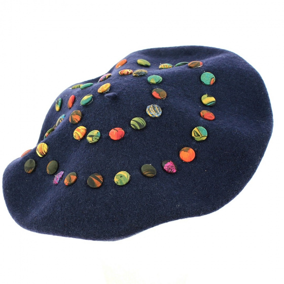 Béret Basque Création Musique Clé de sol Laine - Traclet