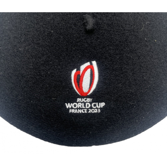 Béret Officiel Coupe Du Monde De Rugby Noir - Le Béret Français