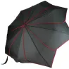 Parapluie Femme Pliant Tournesol Noir et Rouge - Pierre Cardin Référence : 15321 | Chapellerie Traclet