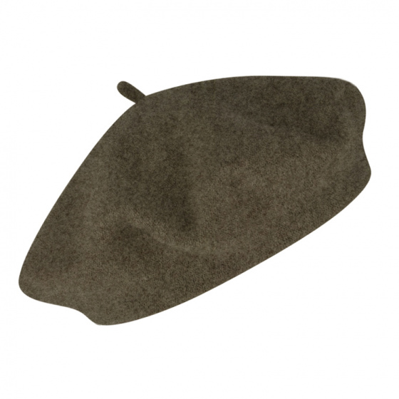 Béret Laine Chiné Taupe - Traclet