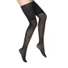 40D Tree and Lace Hold-Ups Black - Berthe Reference: 16761