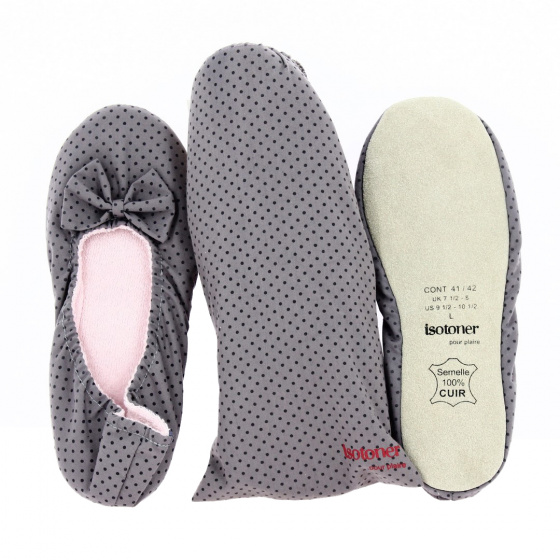 Purple Ballerina Slippers - Isotoner