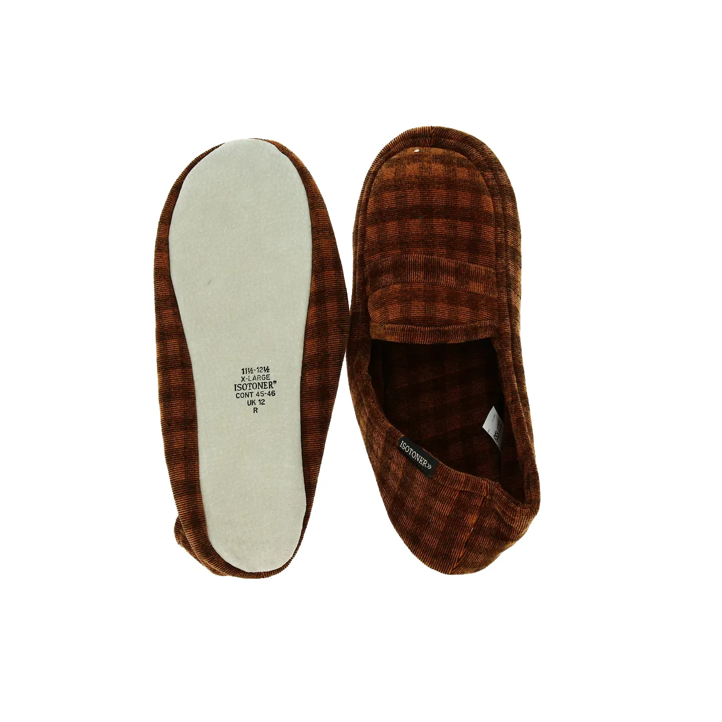Men's Slippers with Rubber Soles Brown - Isotoner Reference: 19097 | Chapellerie Traclet