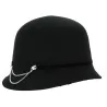 Chapeau cloche Eyes Laine Noir - Traclet Reference : 19104 | Chapellerie Traclet