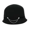 Chapeau cloche Eyes Laine Noir - Traclet Reference : 19104 | Chapellerie Traclet