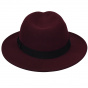 Fedora Colin Bordeaux Felt Hat - Traclet