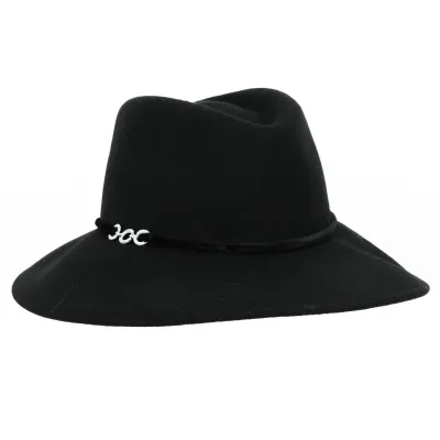 Chapeau Traveller Bénédicte Laine Noir - Traclet Reference : 19106 | Chapellerie Traclet