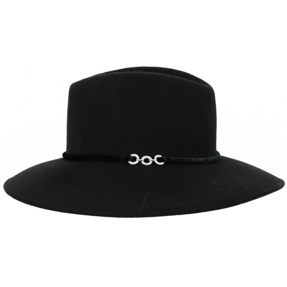 Chapeau Traveller Bénédicte Laine Noir - Traclet Chapeau Traveller Bénédicte Laine Noir - Traclet