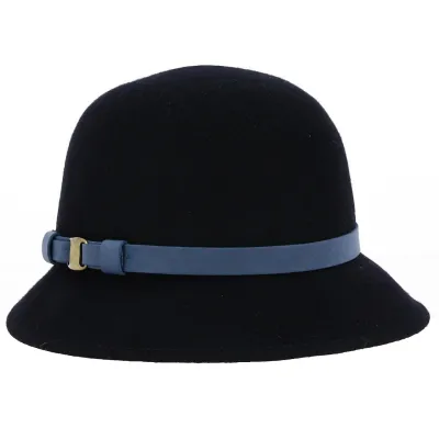 Chapeau cloche Martine Laine Noir - Traclet Reference : 19107 | Chapellerie Traclet