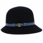 Martine Wool Cloche Hat Black - Traclet