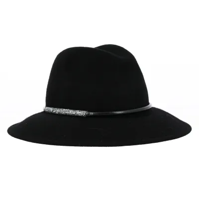 Chapeau Traveller Strassie Noir - Traclet Reference : 19108 | Chapellerie Traclet