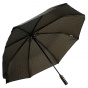 Men's Automatic Compact Folding Umbrella with straight wooden handle - Piganiol