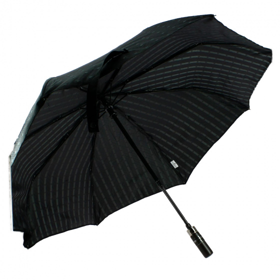 Mini-Parapluie Pliant Homme automatique poignée bois droite - Piganiol