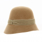 Wool Felt and Velvet Cloche Hat - Kopka