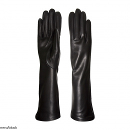 Long Silk-Lined Leather Gloves - Gloves