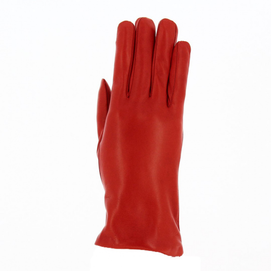 Women's Leather Gloves with Cashmere Lining - Gloves