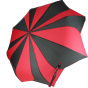 Women's Folding Umbrella Sunflower Red and Black - Pierre Cardin