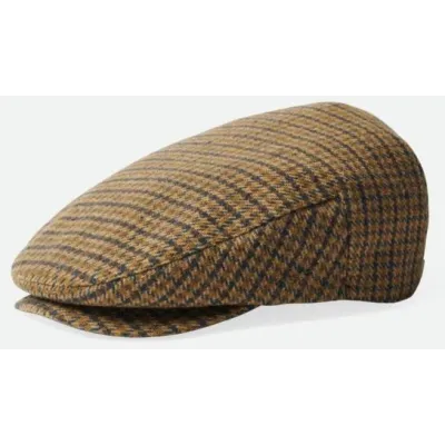 Casquette Hooligan Pieds De Poule Marron Olive - Brixton