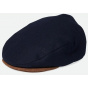 Navy Hooligan Baggy Flat Cap - Brixton