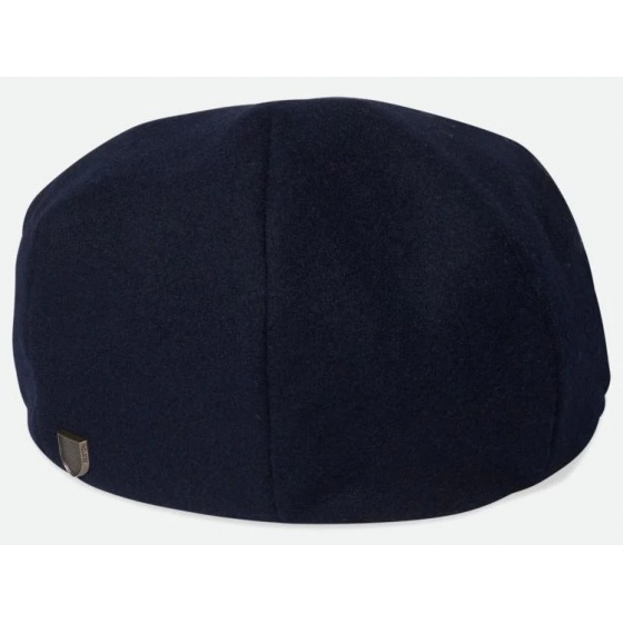 Navy Hooligan Baggy Flat Cap - Brixton
