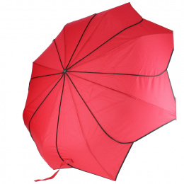 Women's Folding Sunflower Red Umbrella - Pierre Cardin