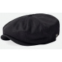Black Cotton Brood Baggy Cap - Brixton